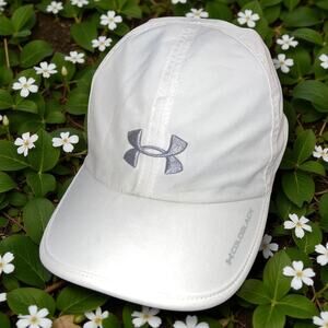 Under Armour Coldblack Golf Hat Womens White Adjustable Heat Reflect Performance